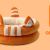 Amazon Pet Cat Warm Semi-Closed Nest Plush Kennel Plush Blanket Pet Bed Dog Sofa Mattress