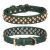 Amazon Leather Dog Collar Large, Medium and Small Dogs Outdoor Dog Rope Anti-Bite Golden Rivet Pet Collar Wholesale