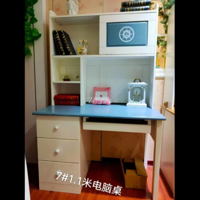 Students Wooden Study table desk computer table with book shelf home furniture home supplies Daily products toys