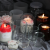 Wholesale Candle Cup Glass Jar Colored Frosted Glass Container Aromatherapy Empty with Lid