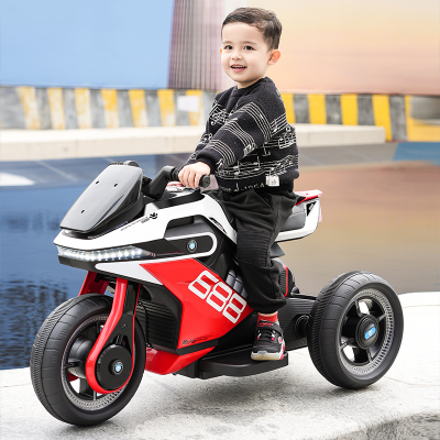 Children's Electric Motor Children's Self-Driving Toy Car Can Sit Baby Three-Wheeled Electric Motorcycle Electric
