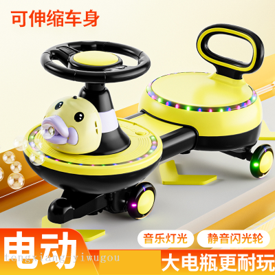 Baby Swing Car 1-6 Years Old Boy and Girl Baby Bobby Car with Music Light Universal Wheel Mute Luge