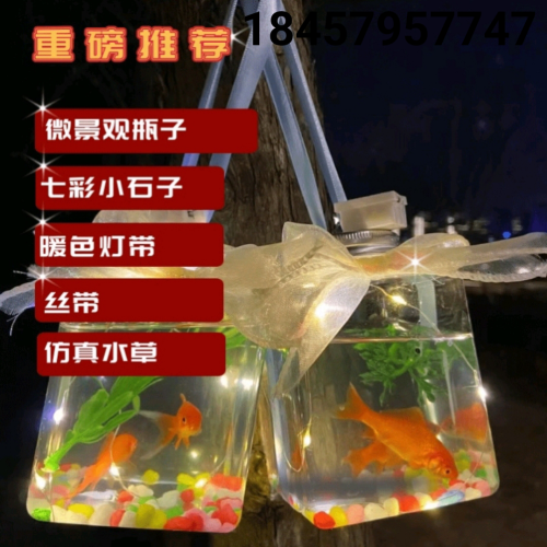 stall artifact ring plastic square bubble fish net red can can fish and grass fish tank full set of materials factory wholesale