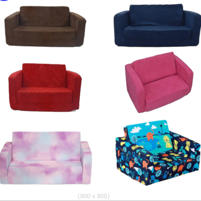 Children's Folding Sofa Kindergarten Baby Mattress High Density Foam Sponge Boys and Girls Lazy Lying Couch