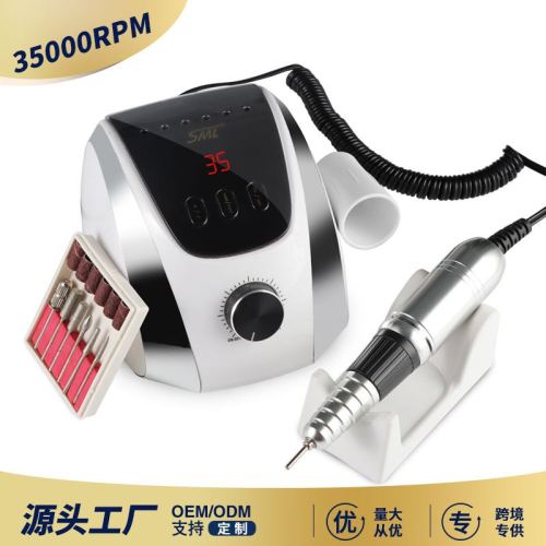 SML 新品35000转速台式美甲打磨机低噪音磨甲器 抛光指甲打磨机