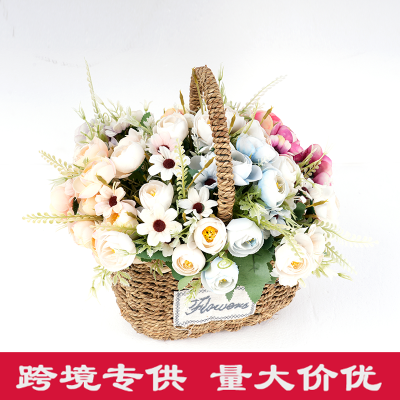 Factory Wholesale Artificial Flower Rose Wedding Ceremony Shooting Props Home Wall Decoration Decoration Fake Words Bridal Bouquet