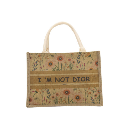 定 制手提袋黄麻袋购物礼品包袋时尚伴手礼容量大不掉毛承重强