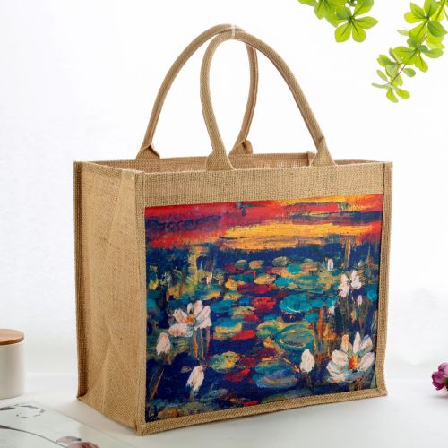 黄麻购物麻布手提袋印logo广告礼品覆膜黄麻袋企业酒袋棉麻包