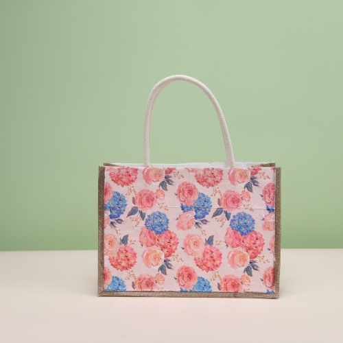 三八妇女节手工蝶骨巴特包diy材料包手提麻布袋大容量购物袋