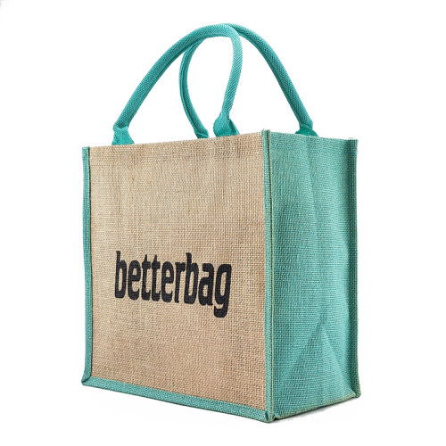 厂家专业批发天然麻布手提袋粗黄麻覆膜防水麻布袋环保购物礼品包