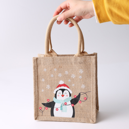 现货麻布袋批发diy大容量环保购物ins风黄麻手提袋拎包袋子亚麻袋