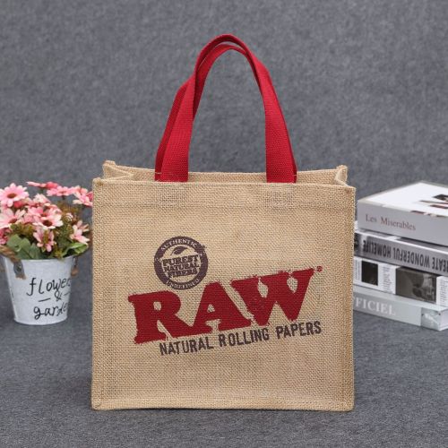 厂家 礼品促销广告麻布袋定 做粗黄麻布手提购物包装袋加印logo