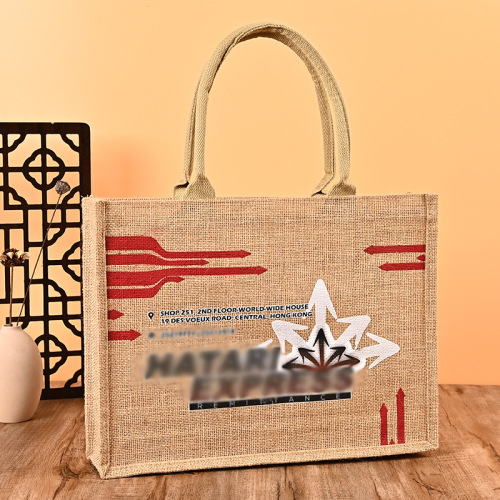 厂家供应红酒麻布袋批发可印刷logo 麻布礼品手提袋 黄麻袋制定