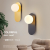 LED Solid Wood Macaron Wall Lamp Living Room Background Wall Decoration Wall Lamp Creative Aisle Wall Lamp Bedroom Bedside Wall Lamp