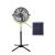 LED Table Lamp Electric Fan Three-Gear Dimming Drop Floor Fan Solar USB Charging Floor Fan Floor Fan 10W Camping Fan
