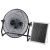 Solar Portable Camping Floor Fan USB Rechargeable Floor Fan 14-Inch 5-Speed Fan Multi-Function Fan