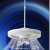 New LED Suspension Wire Fan Lamp 360 ° Shaking Head Fan Lamp Remote Control Electrodeless Dimming Ceiling Fan Lights Timing Fan Lamp