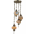 Bohemian Style Retro Living Room Chandelier Led Exotic Wind Multi-Head Foreign Trade Export Turkey Glaze Chandelier