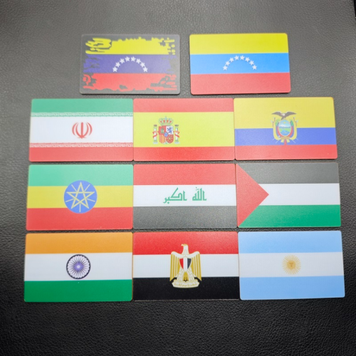 pvc armband velcro national flag series morale seal multi-country flags can consult customer service to customize pictures