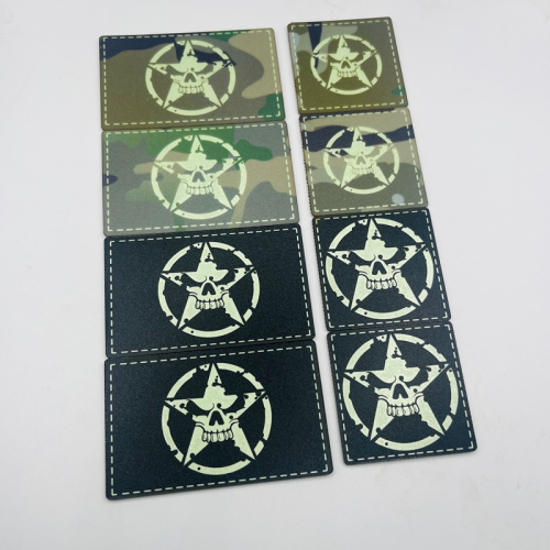 pvc armband velcro five-star skull flag morale medal luminous reflective identification chapter cross-border supply