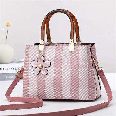 Wholesale Striped Bag New Large Capacity Cross-Border Korean Style Fashionable Women Bag One Piece Dropshipping 17823