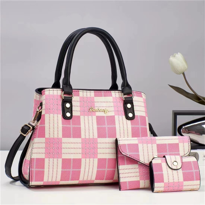 Cross-Border Wholesale Mother Bag 2023 New Plaid Elegant Quality Trendy Women's Bags One Piece Dropshipping 17967