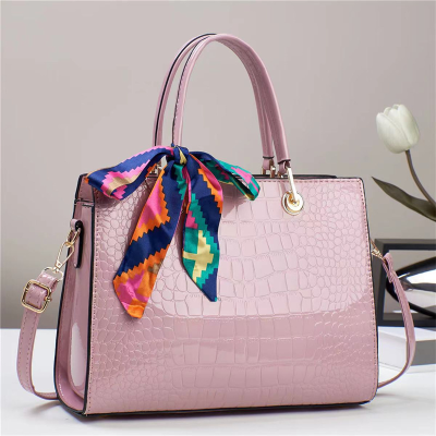 Wholesale Bright Leather Commuter Trendy Women's Bags Cross-Border Large Capacity Handbag One Piece Dropshipping 18042