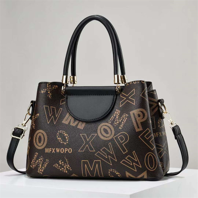 Cross-Border Fashion Printed Handbag Wholesale Commuter New Trendy Women's Bags One Piece Dropshipping 18506