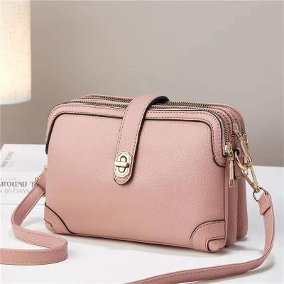 Cross-Border Simple Casual Lock Messenger Bag Wholesale Classic Trendy Women's Bags One Piece Dropshipping 18640