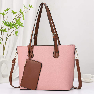 Cross-Border Large Capacity Stitching Tote Bag Wholesale Classic Trendy Women's Bags One Piece Dropshipping 15852