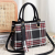 Wholesale Plaid Stitching Shoulder Bag Cross-Border Korean Dignified Trendy Women's Bags One Piece Dropshipping 15241