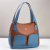 New Color Matching Large Capacity Shoulder Bag Wholesale Personalized Casual Trendy Women's Bag One-Piece Delivery 17693