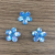 Colorful Small Flower Plum Blossom Resin Drill Cut Surface Resin Accessories Hairpin Head Rope Ring Stationery Box Decorative Jewelry Accessories