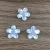 Colorful Small Flower Plum Blossom Resin Drill Cut Surface Resin Accessories Hairpin Head Rope Ring Stationery Box Decorative Jewelry Accessories