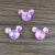 Dazzling Cartoon Mickey Headwear Bright Crystal Cut Resin Accessories DIY Cream Glue Phone Case Decorative Jewelry Accessories