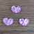 Colorful Heart Love Heart Rhinestone Faceted Resin Accessories Shoe Ornament Material Stud Earrings Pencil Decoration Pendants Accessories