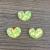 Colorful Heart Love Heart Rhinestone Faceted Resin Accessories Shoe Ornament Material Stud Earrings Pencil Decoration Pendants Accessories