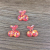 Super Bright Colorful Cherry Diamond Cut Resin Accessories Children's Ring Headband Stationery Box Refridgerator Magnets Ornament Accessories