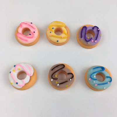 Donut Macaron Resin Simulation Candy Toy Accessories Cream Glue Phone Case Headband Miniature Toy Ornament Accessories