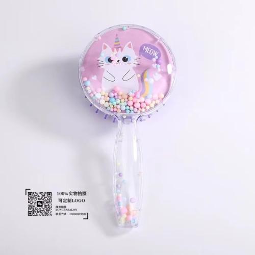 2023 cartoon air cushion comb airbag comb hairdressing plastic comb foam cute comb in stock factory direct sales