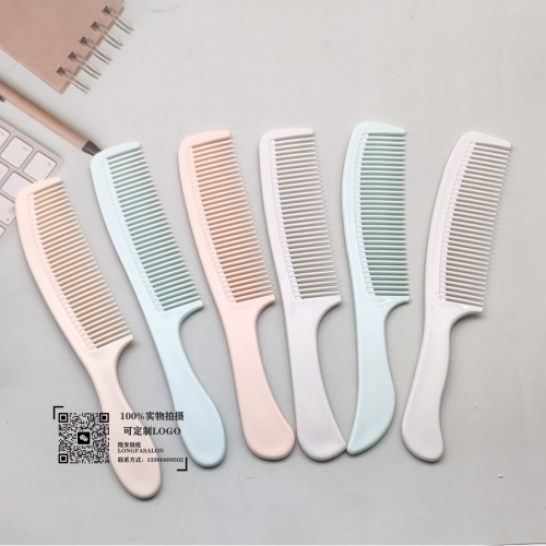 2023 new cartoon slim clause plastic comb home daily business super comb narrow transparent hair style hairbrush