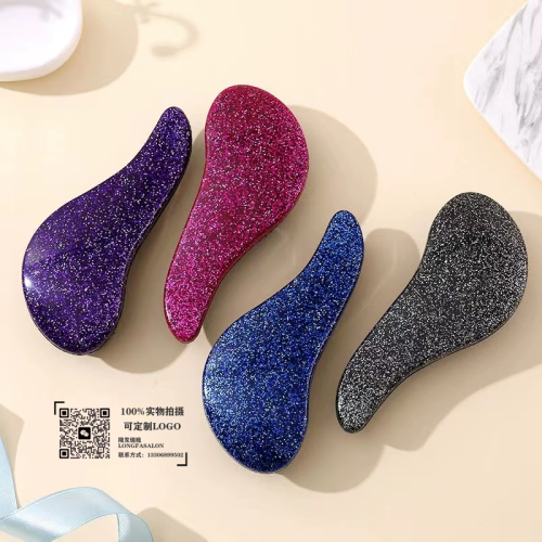 new style starry sky massage comb portable home anti-static non-knotted tangle teezer cross-border amazon hot sale