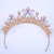 Bridal Headdress Korean Style New Wedding Dress Crown Birthday Performance Festival Hair Accessories Handmade Pearl Rhinestone Crown