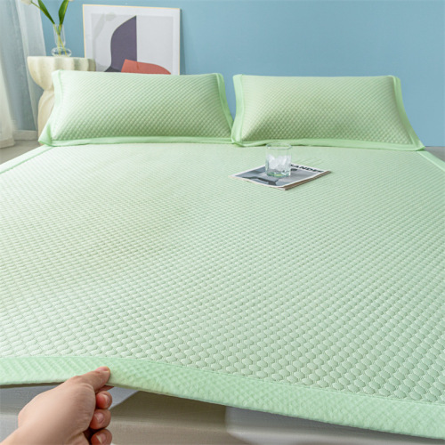 厂家直销高端冰豆豆凉席床单款可水洗机洗凉感三件套批发