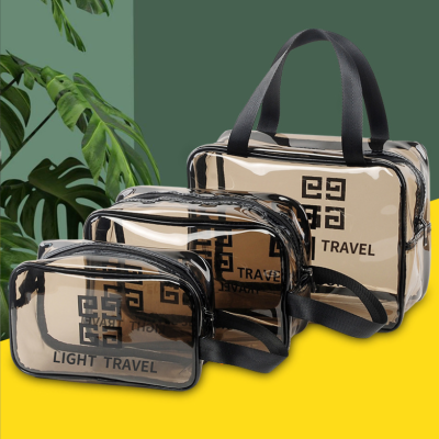 Transparent Cosmetic Bag Wash Bag PVC Cosmetic Bag Bath Bag Bathroom Bag Portable Waterproof Beach Bag