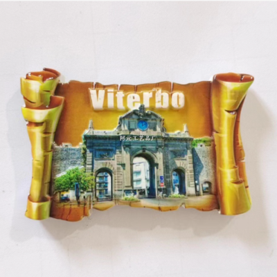 Refrigerator sticker Italian Vitai Gambling Printing Refridgerator Magnets Scenic Spot City Tourism Magnetic Paste Crafts Creative Cartoon Souvenir
