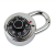 Qianyu Hardware 50mm Turntable Password Lock Retro Padlock with Password Required Foreign Trade Export Number Lock Padlock