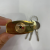 Qianyu Hardware 38mm Cross Titanium Window Lock Copper Core Cross Padlock Gold Lock