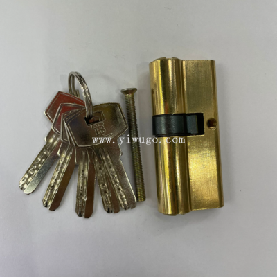Qianyu Hardware 70mm Computer Key Iron Lock Liner Door Lock Cylinder