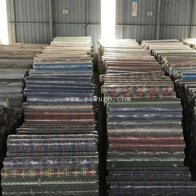 For Foreign Trade Export Vinyl Floor Red and White Wool Leather Cloth Leather, Net Leather Foamed Leather Full Plastic Leather Vinyl Floor OEM